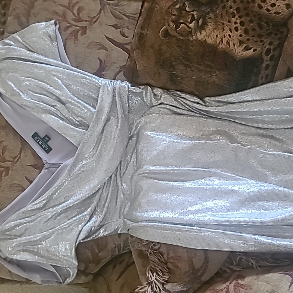 Lauren never worn beautiful silver dress metalic